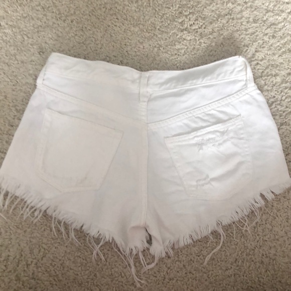 Free People white jean shorts - Picture 4 of 5
